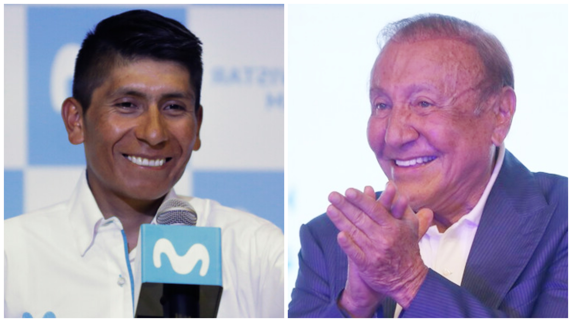 Rodolfo Hernández le responde a Nairo Quintana que está "alegre" tras revelar su voto por él en las elecciones del 29 de mayo. Fotos: Colprensa.