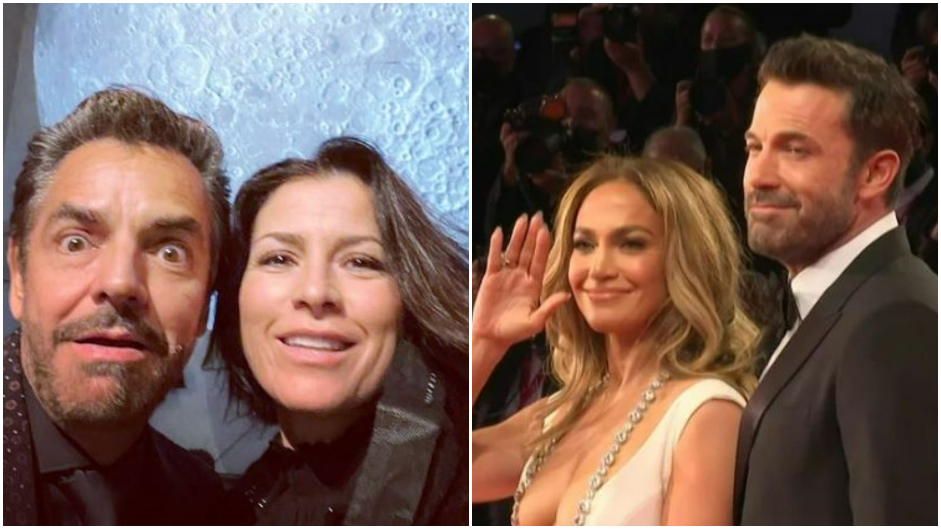 Eugenio Derbez y Alessandra Rosaldo recrearon una foto de JLo y Ben Affleck  desde la cama - Infobae