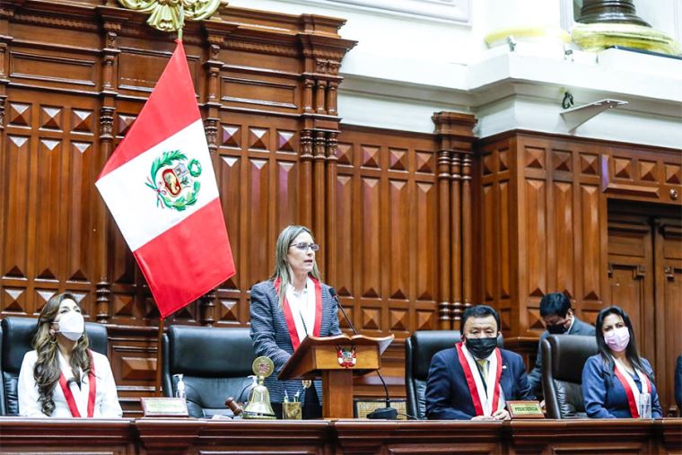 María del Carmen Alva es la presidenta del Congreso de la República. Foto: Andina