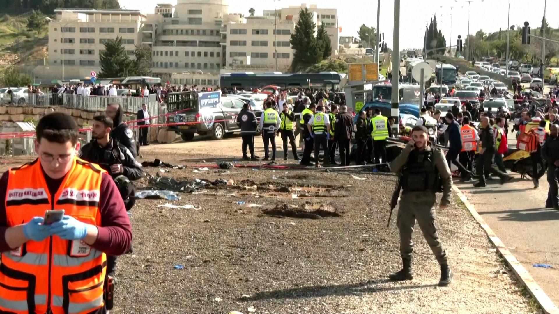 Huseín Qaraga embistió contra un grupo de civiles que esperaba en una parada de autobuses 