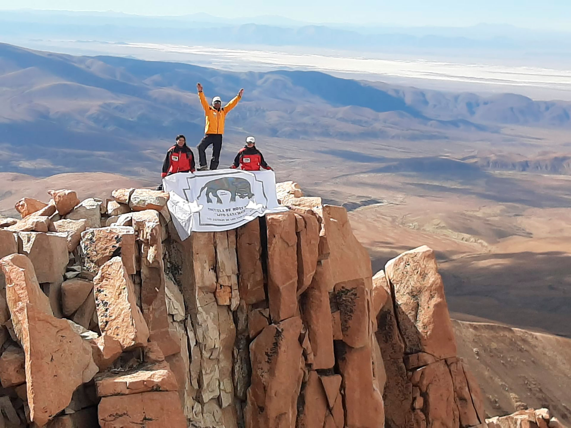 La vida de Jaime Soriano transcurre en las alturas. La foto fue tomada en el Nevado de Chañi, en Jujuy