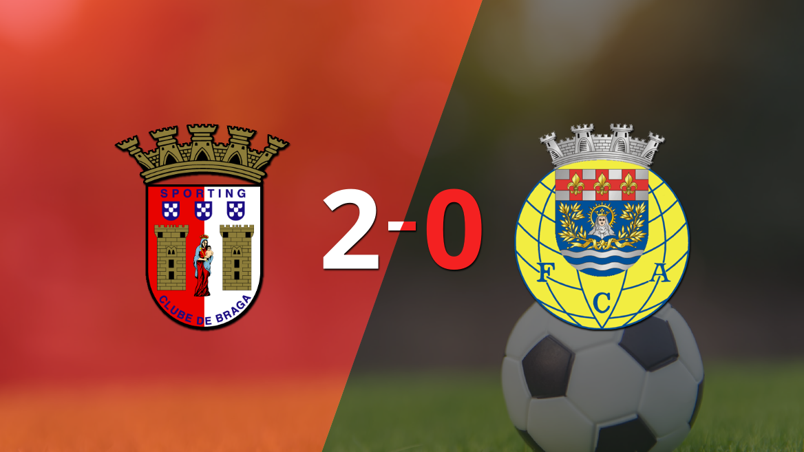 Con dos goles, SC Braga se impuso a Arouca en el estadio Municipal de Braga