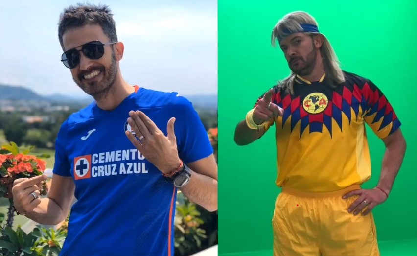 El día que Fernando del Solar “traicionó” al Cruz Azul y se se vistió con la camiseta del América (Foto: Instagram/@fernandodelsolar)