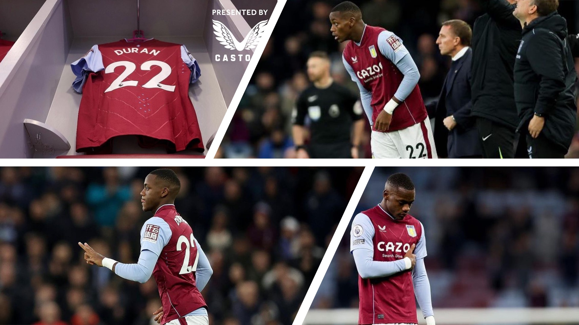 El debut oficial de Jhon Jáder Durán en la English Premier League fue el sábado 4 de febrero / (Instagram: jaderduran9)