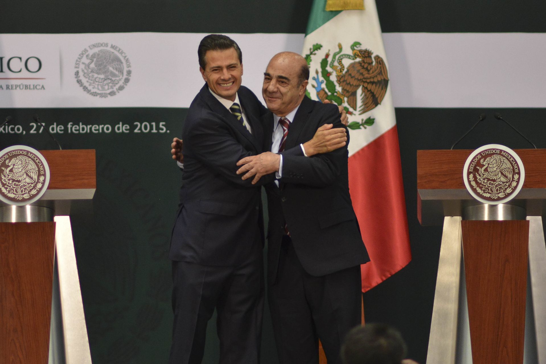 Murillo Karam y su exjefe, Peña Nieto (Cuartoscuro)