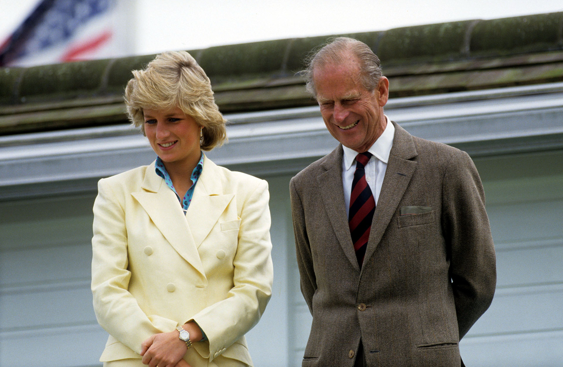 La princesa Diana y el príncipe Felipe durante un partido de polo en 1987 