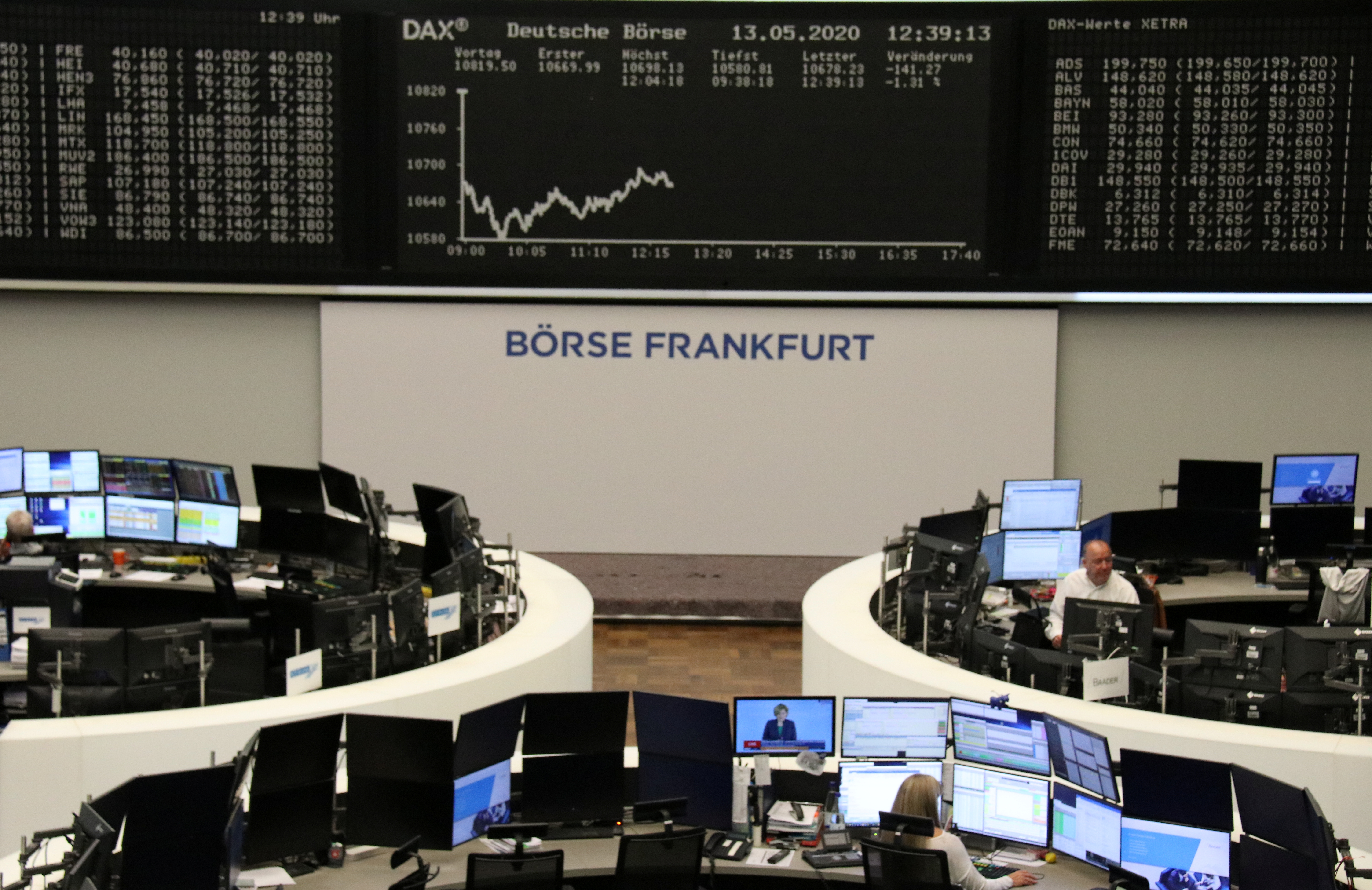 La bolsa de Franfurt, en subida (Reuters/archivo)