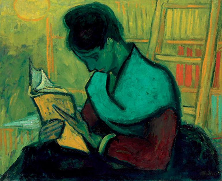 "La mujer que lee una novela" (1888) es parte de la colección de los Frank, ubicada en Gstaad, Suiza.
