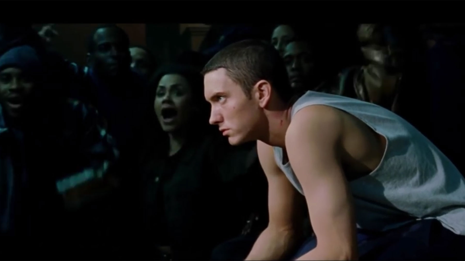 Eminem en "Lose Yourself"