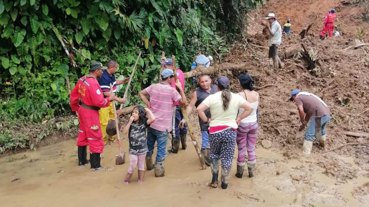 Desapareció una carretera en el Valle del Cauca por causa de las lluvias: hay por lo menos tres poblaciones afectadas