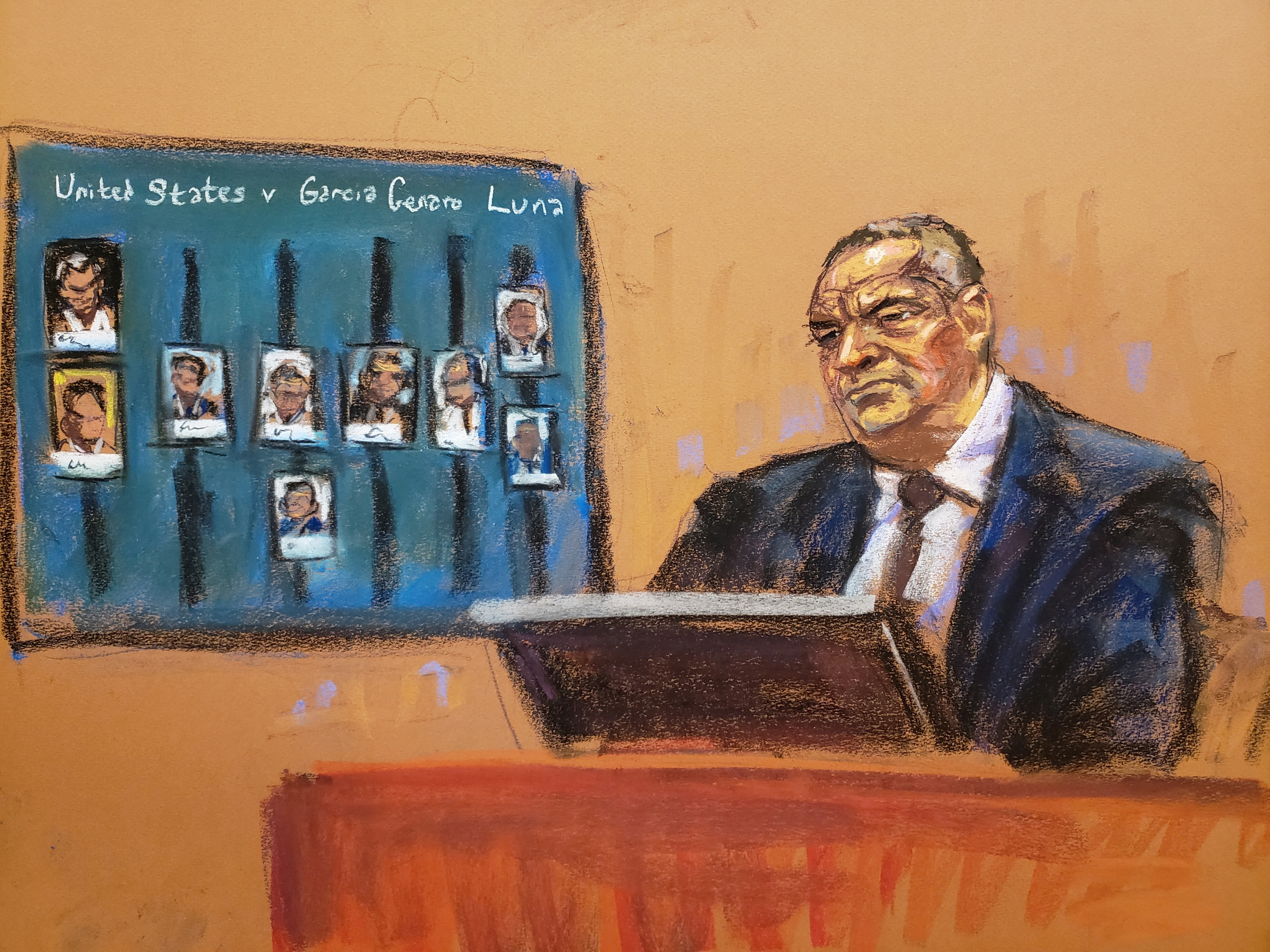 The drug trafficker explained that when he began working for the Leyva clan in 2001, García Luna was already on the cartel's payroll (REUTERS/Jane Rosenberg)