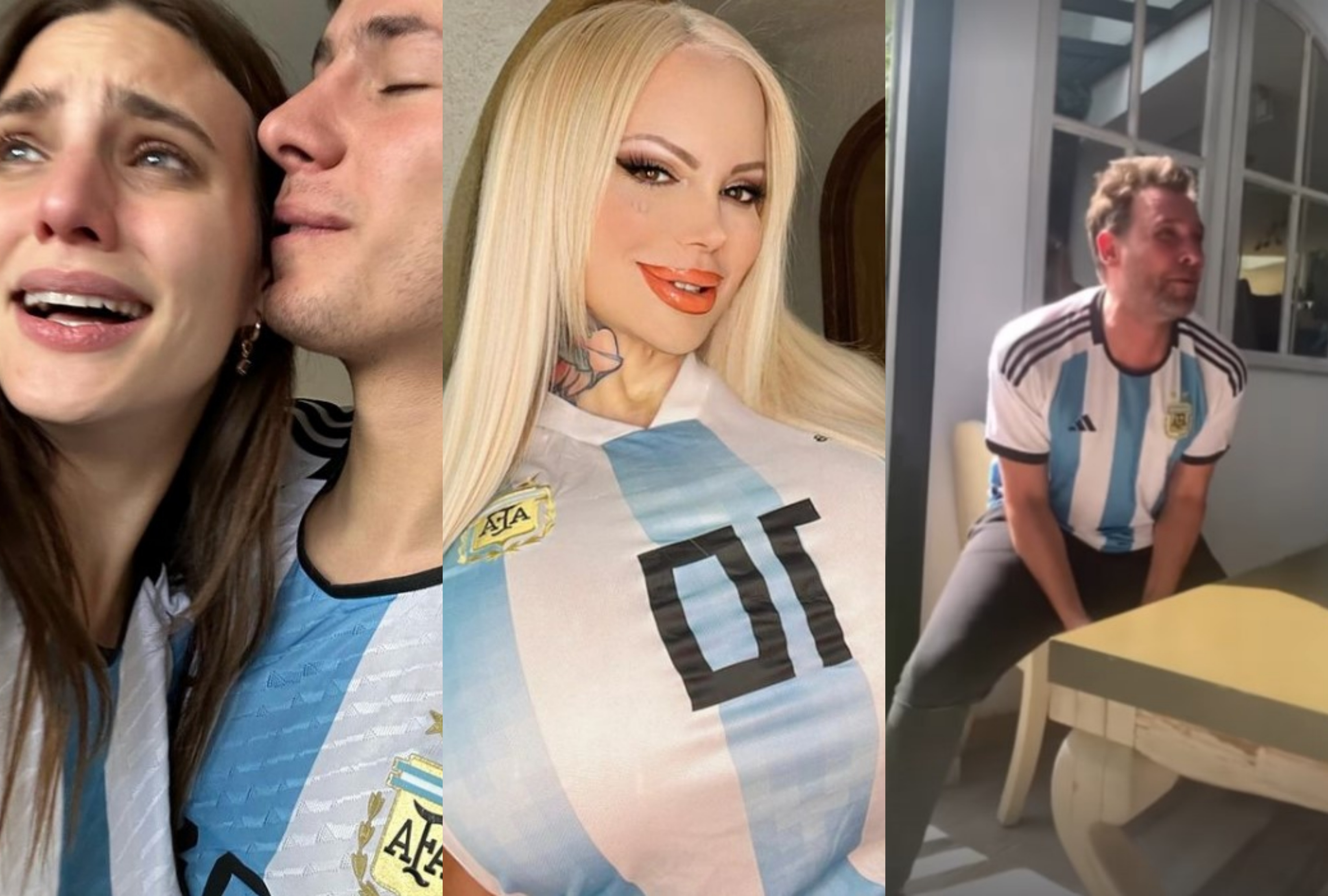 Diversas figuras del entretenimiento festejaron fuera de su country de origen el triunfo de Argentina como campeón del mundo (Photo: Instagram)