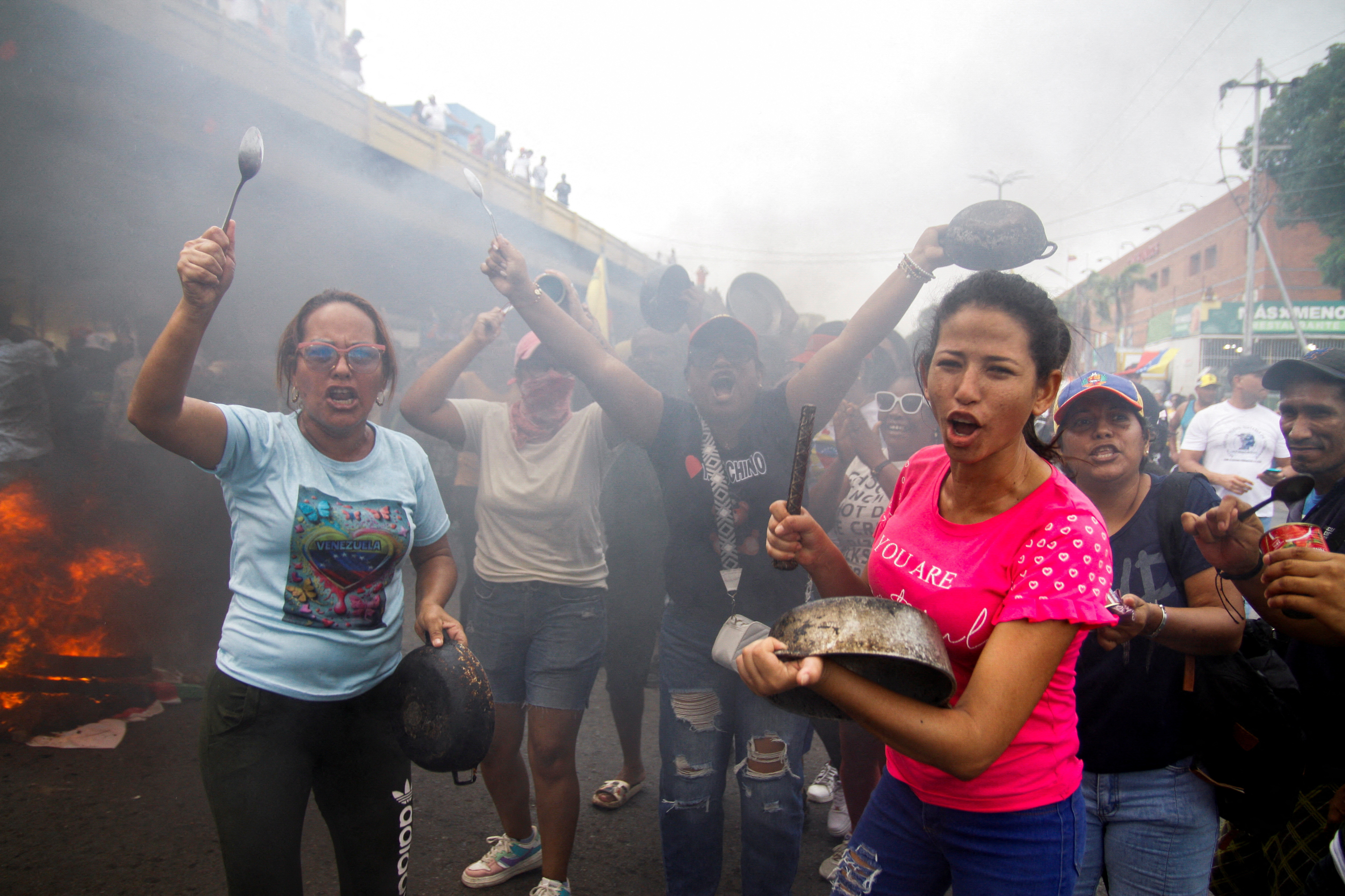 Dos muertos, 46 detenidos y varios heridos durante las protestas contra el fraude de Nicolás Maduro en Venezuela