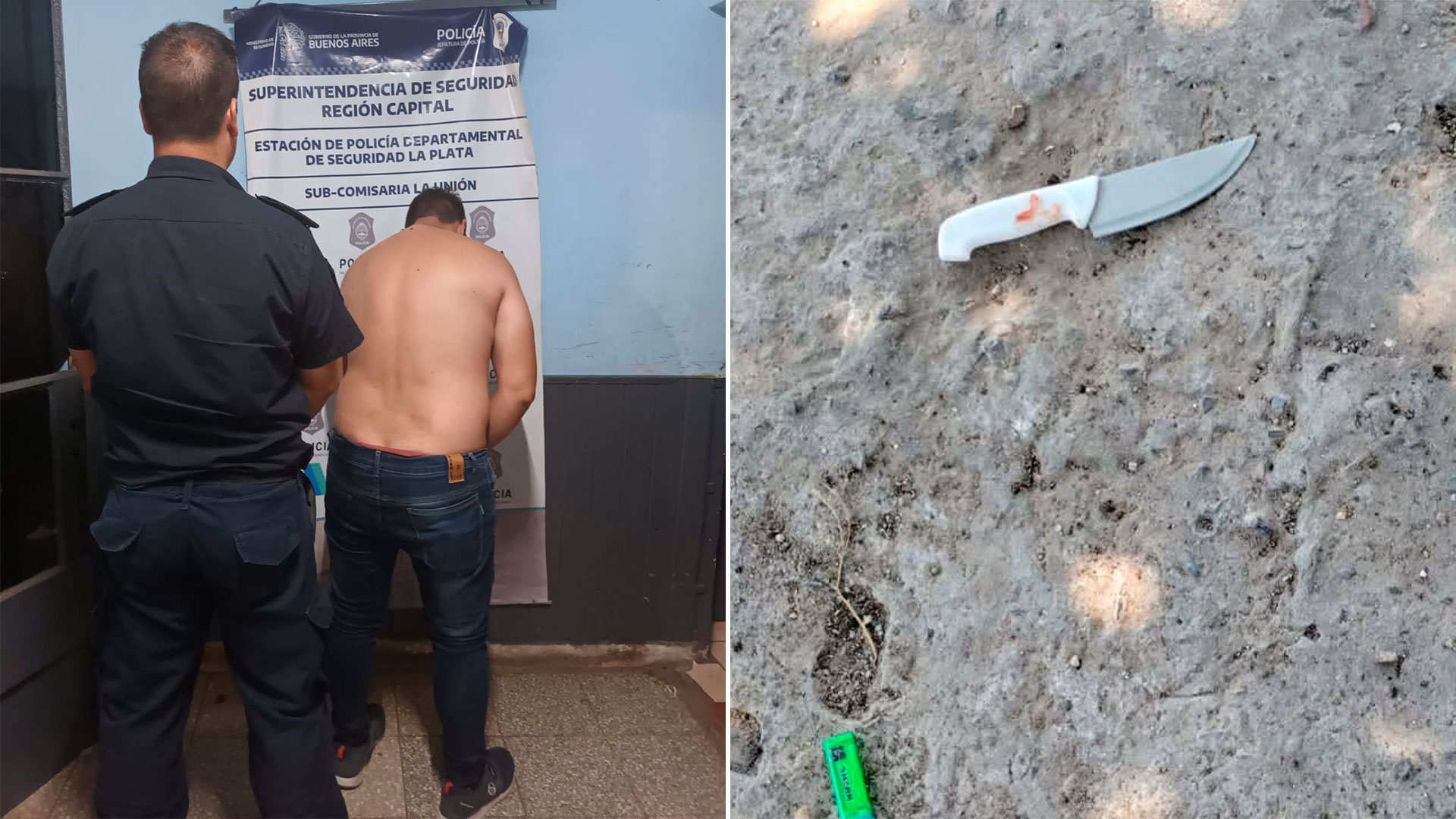 Brutal entradera a un jubilado en La Plata: un ladrón lo tomó de rehén con un cuchillo de carnicero