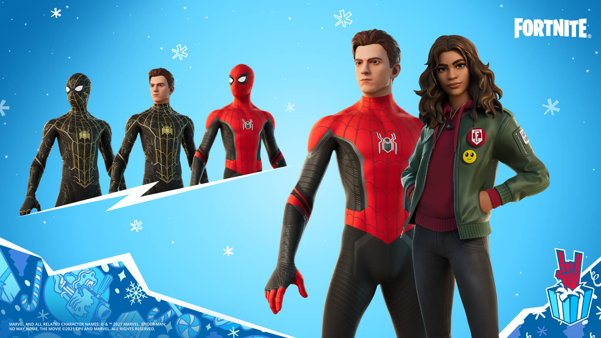 Spider-Man: No Way Home se suma a los festejos navideños de Fortnite con  skins y muchos regalos - Infobae