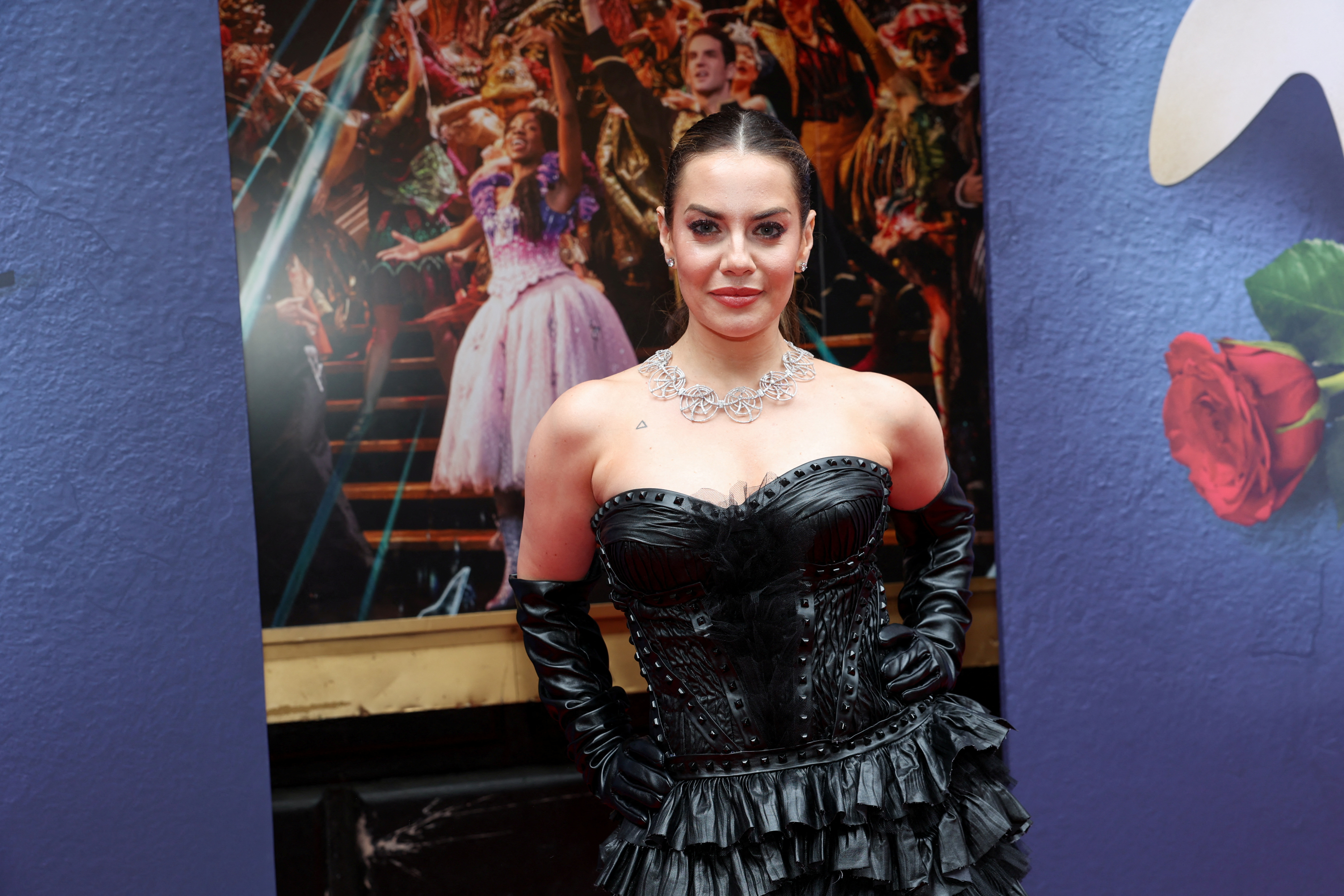 Meghan Picerno, who previously played Christine Daae, also attended the gala.  (PHOTO: REUTERS/Caitlin Ochs)