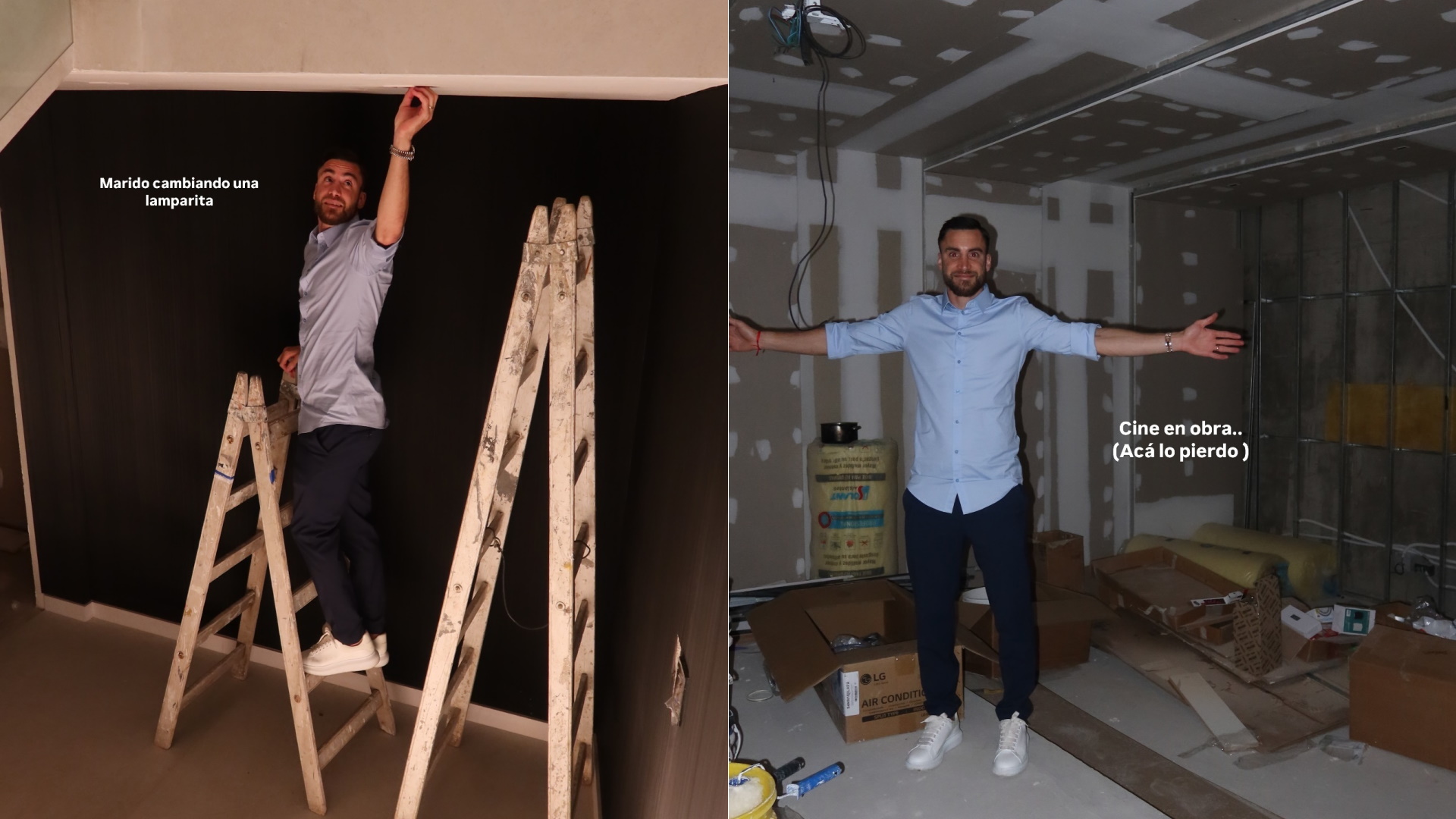 Nicolás Tagliafico y Caro Calvagni mostraron cómo es su casa en Argentina: el cine privado que se construyó el futbolista y el particular detalle