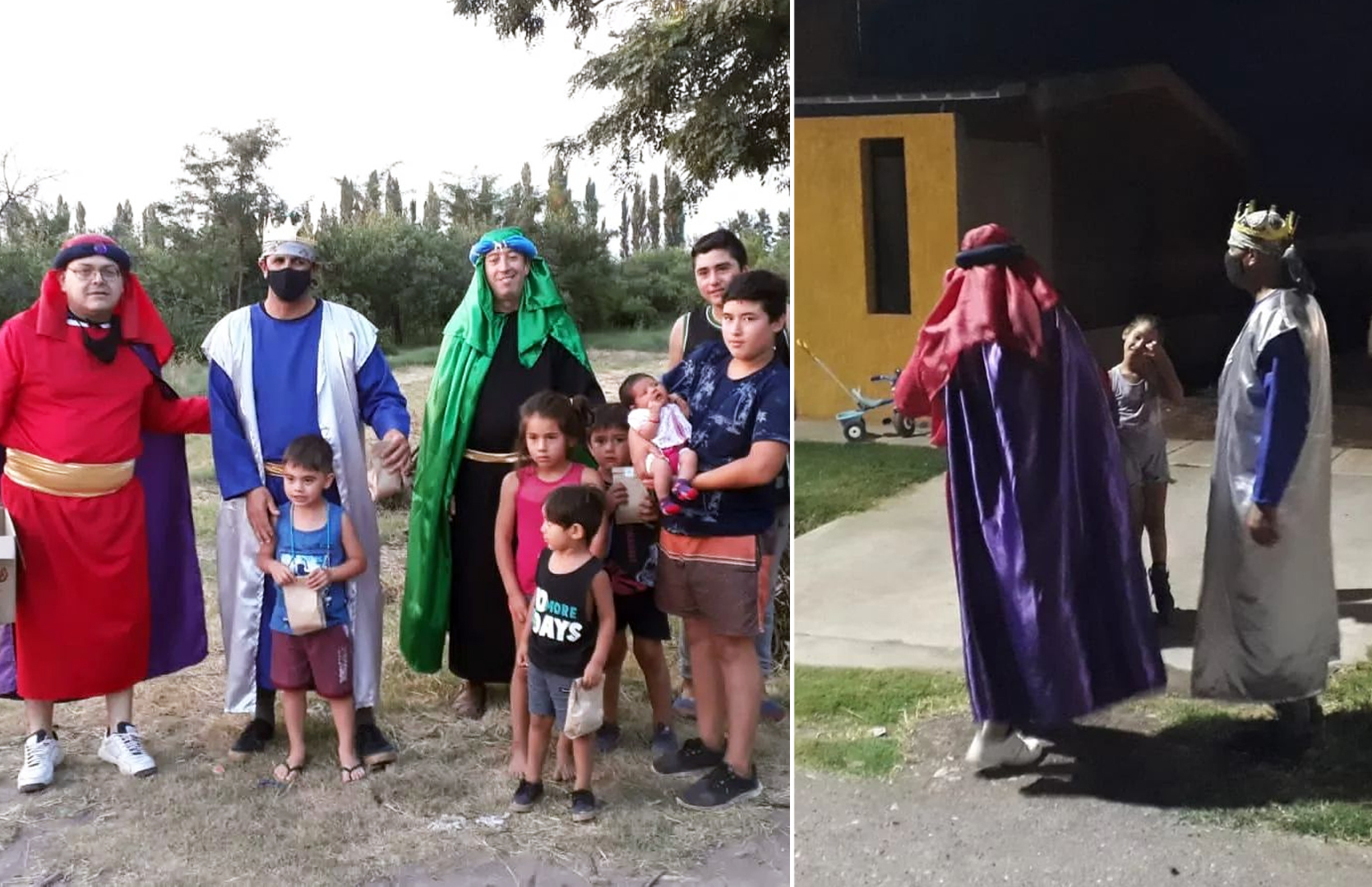 Los Reyes llegan a zonas rurales: el grupo de amigos mendocinos que hace campañas solidarias todo el año