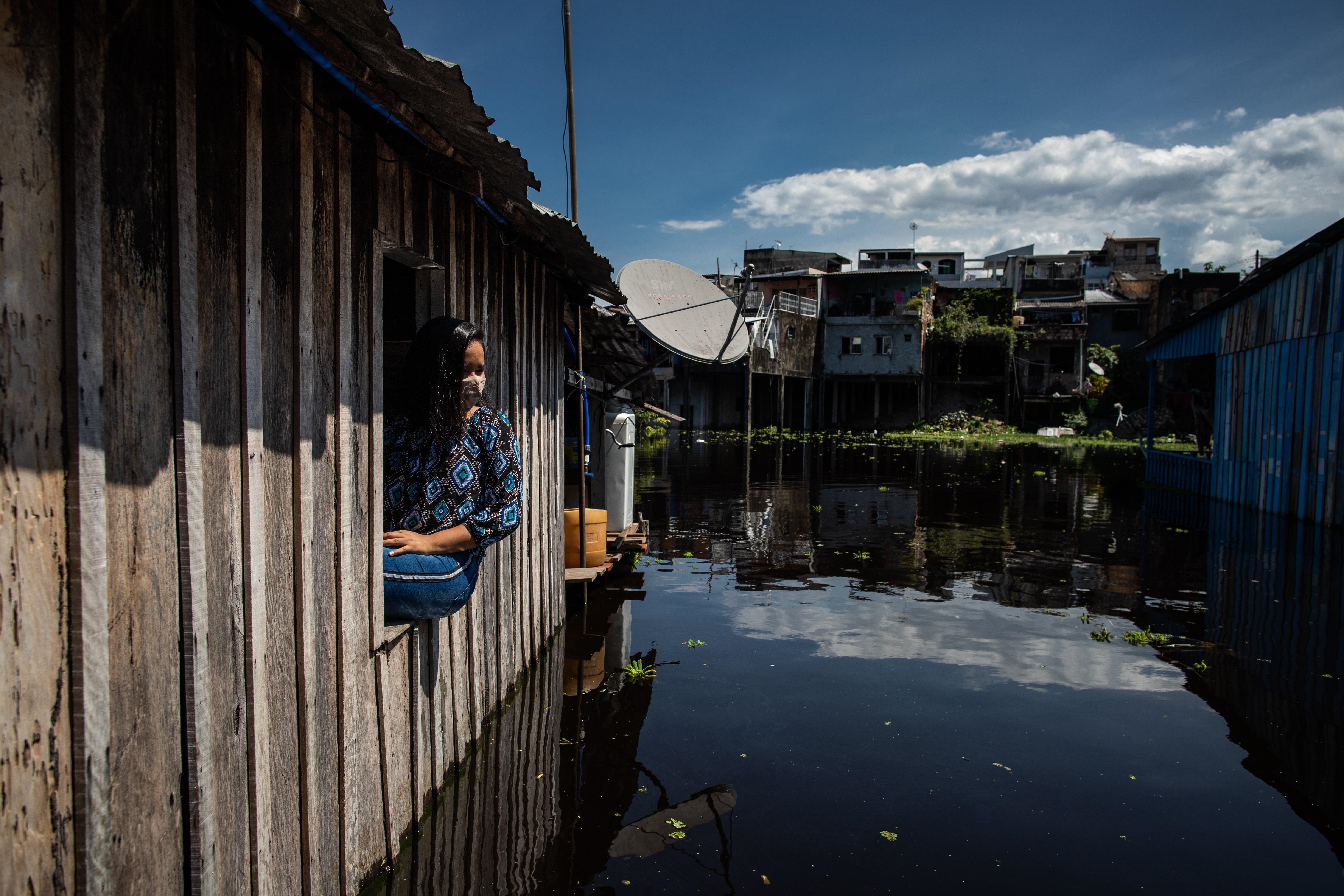 Viviendas se ven afectadas por las inundaciones en Brasil