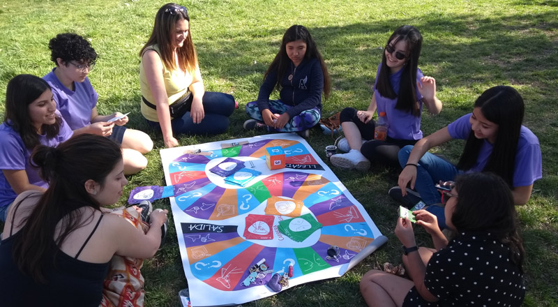 También las consejerías de Neuquén se apoyan en juegos para asesorar sobre temas de salud a las y los adolescentes. (Imagen: gentileza Paula Giraudo)