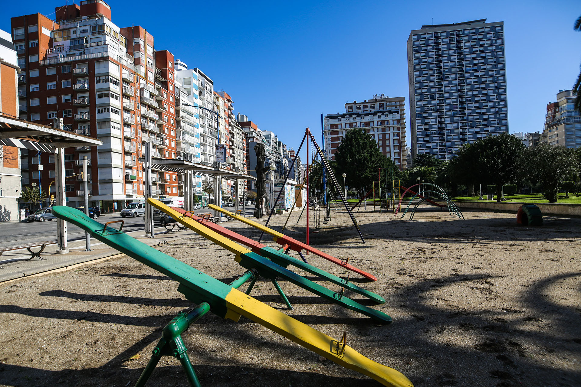 No hubo niños en las plazas de Mar del Plata (Christian Heit)