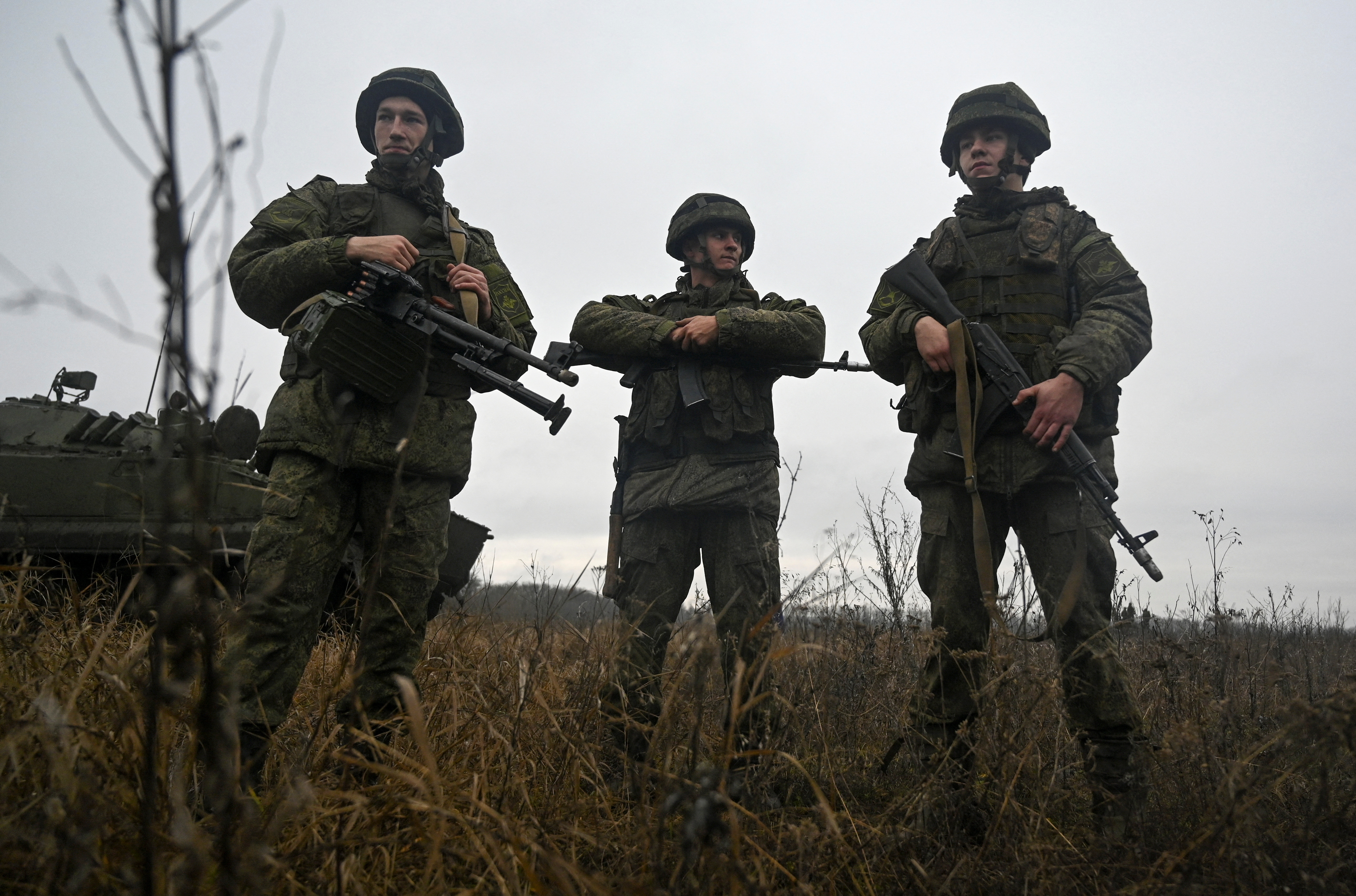 Militares rusos en ejercicios en Rostov (Reuters)