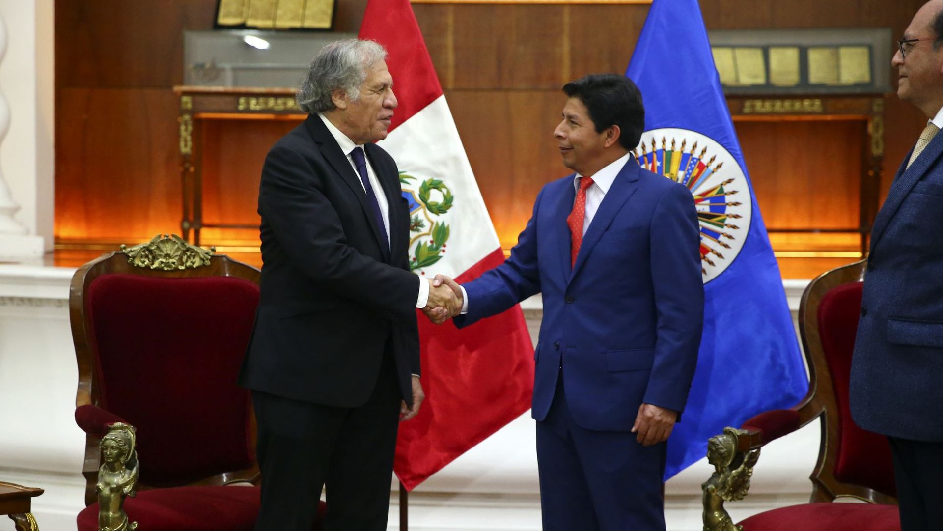 Secretario General de la OEA resaltó labor de Pedro Castillo y propuso diálogo entre instituciones del Estado