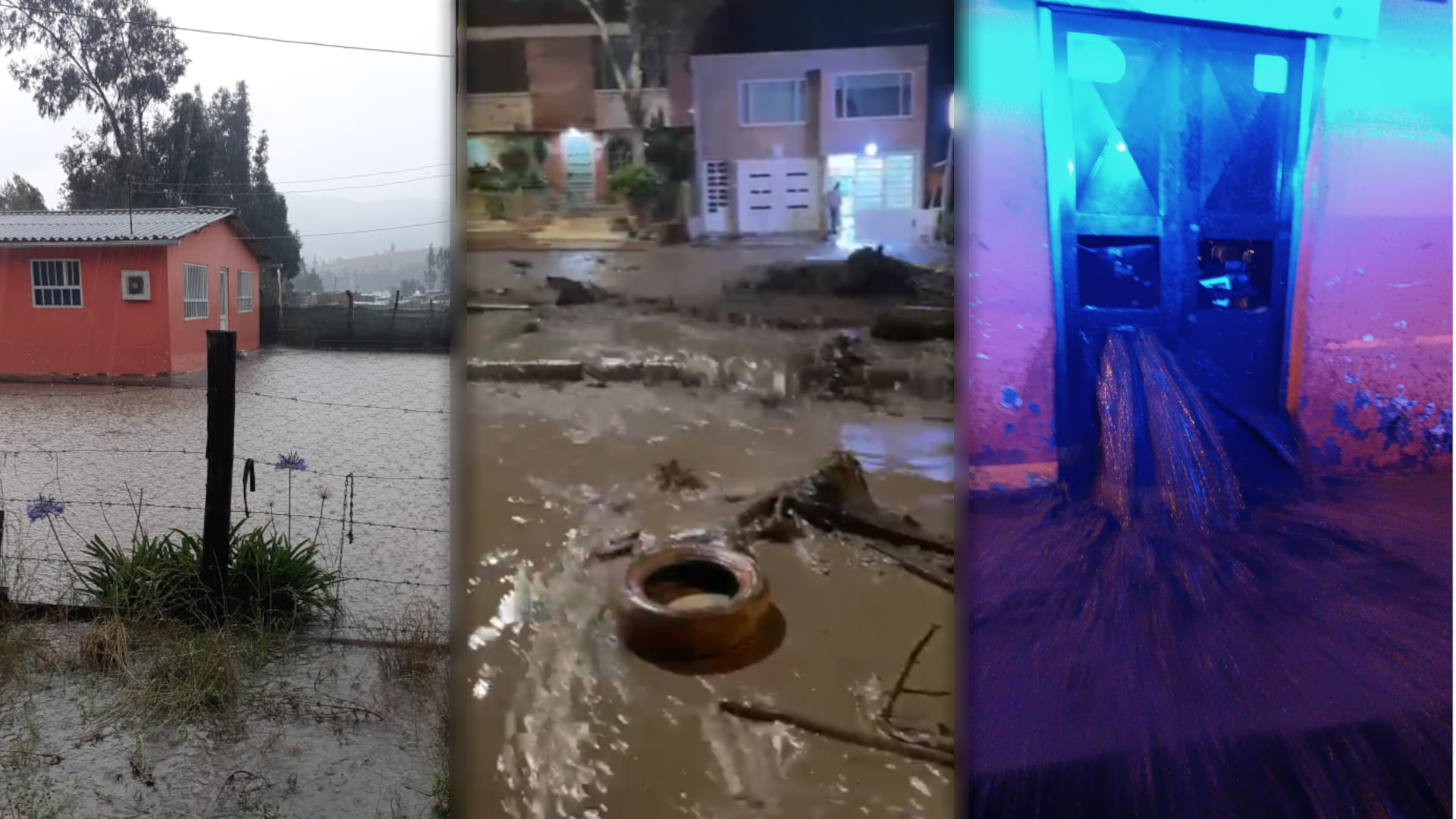 En Suesca y Zipaquirá se reportaron varias inundaciones y desbordamiento de quebradas por las lluvias en el puente festivo. Fotos: Delegación Departamental de Bomberos de Cundinamarca