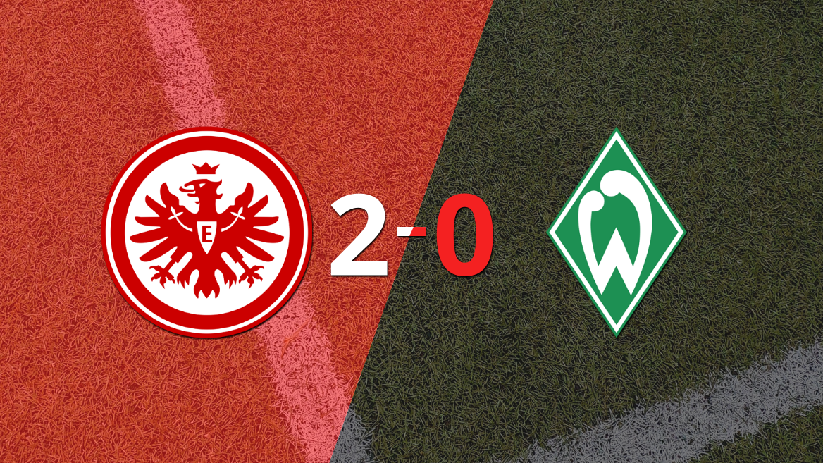 Eintracht Frankfurt marcó dos veces en la victoria ante Werder Bremen en el estadio Deutsche Bank Park