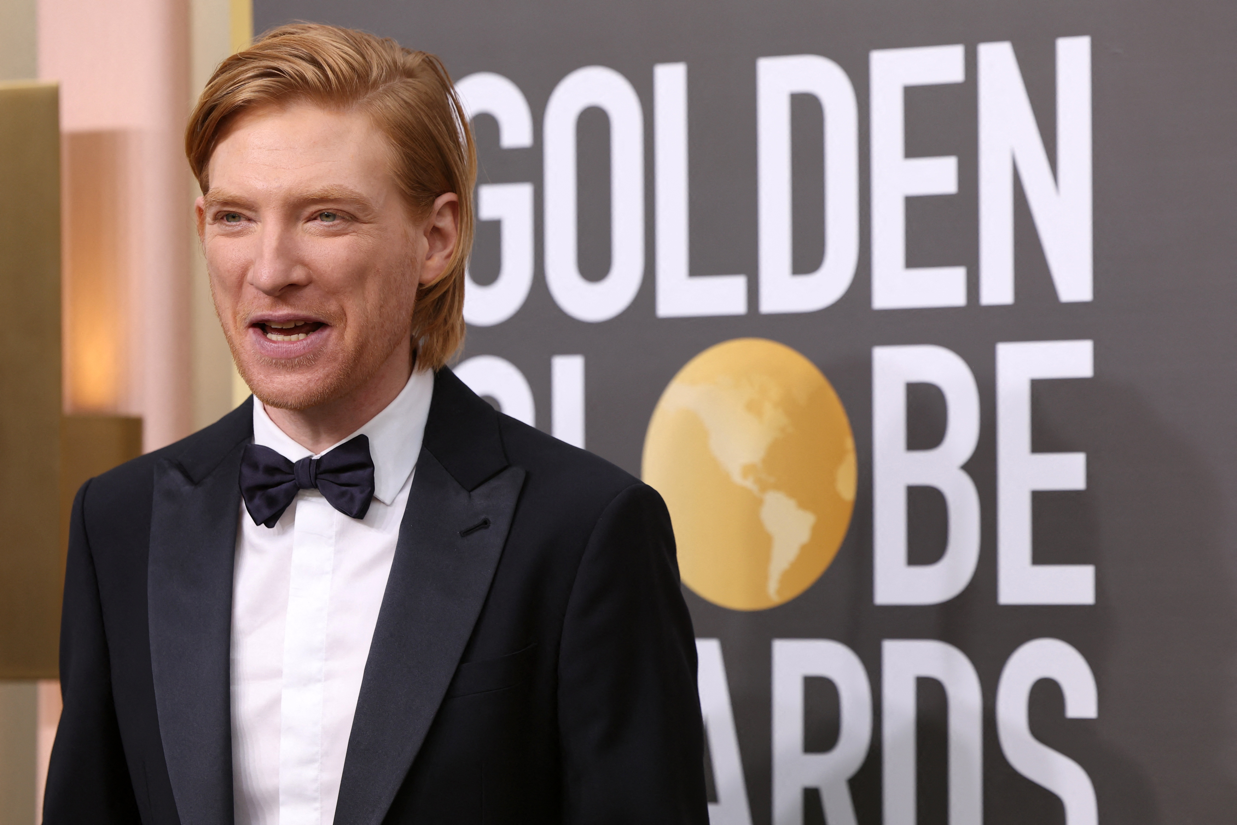 Domhnall Gleeson asistió por primera vez como nominado a los Golden Globes (REUTERS/Mario Anzuoni)