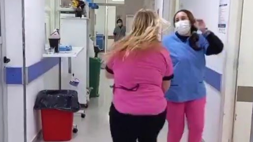 Un hospital bonaerense no registró pacientes de COVID tras un año y medio y sus enfermeras festejaron con un baile en Tik Tok