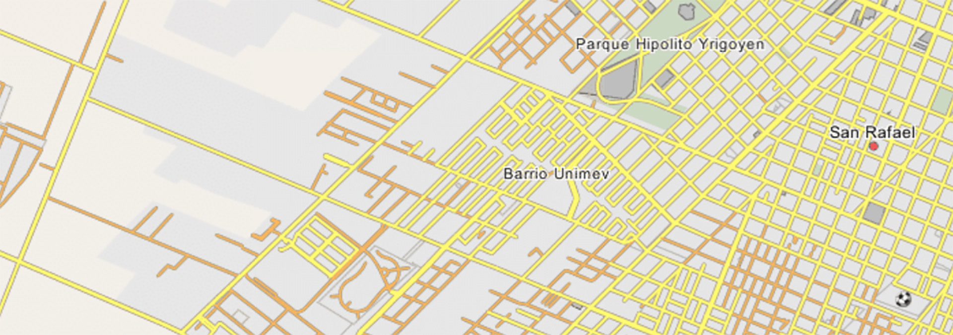 El Barrio Unimev, donde vive Marcelo, está a muy pocas cuadras del centro de San Rafael, Mendoza