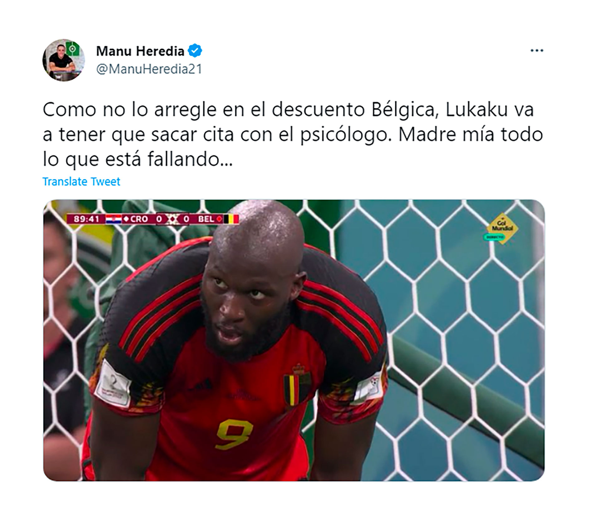 Bélgica No Pudo Pasar La Primera Ronda Del Mundial Qatar 2022 Y Estallaron Los Memes Lukaku En 