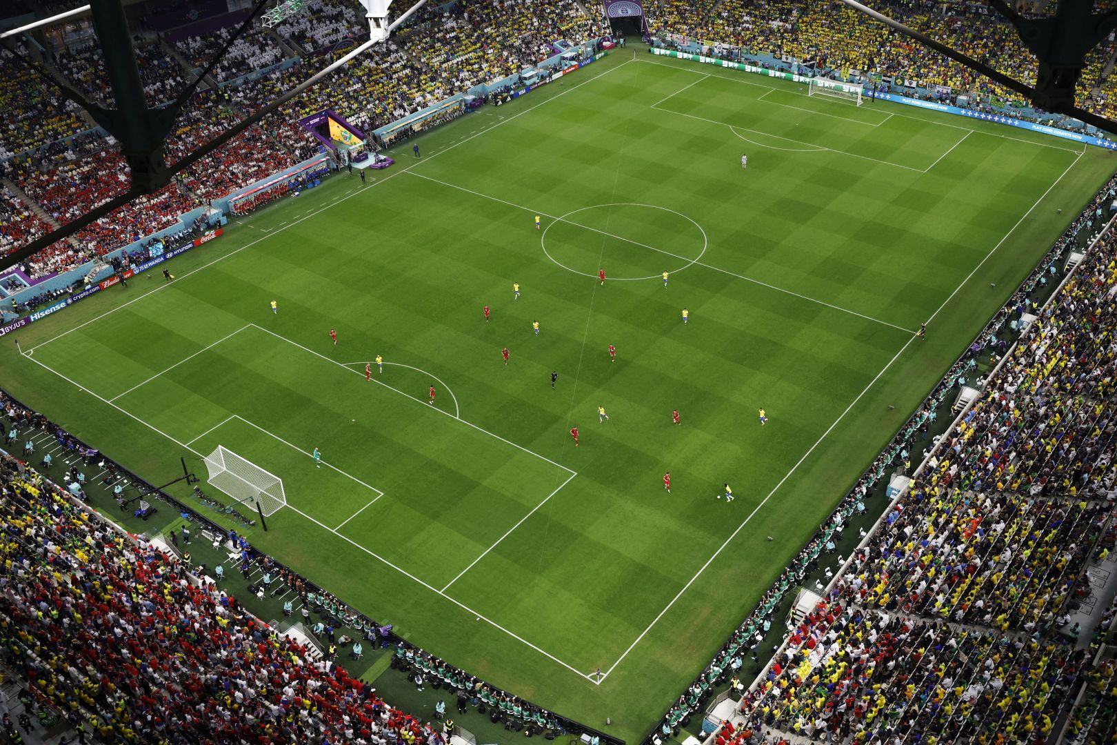 Brasil vs Serbia: empatan 0-0 al final del primer tiempo por el Mundial Qatar 2022 (REUTERS/Peter Cziborra)