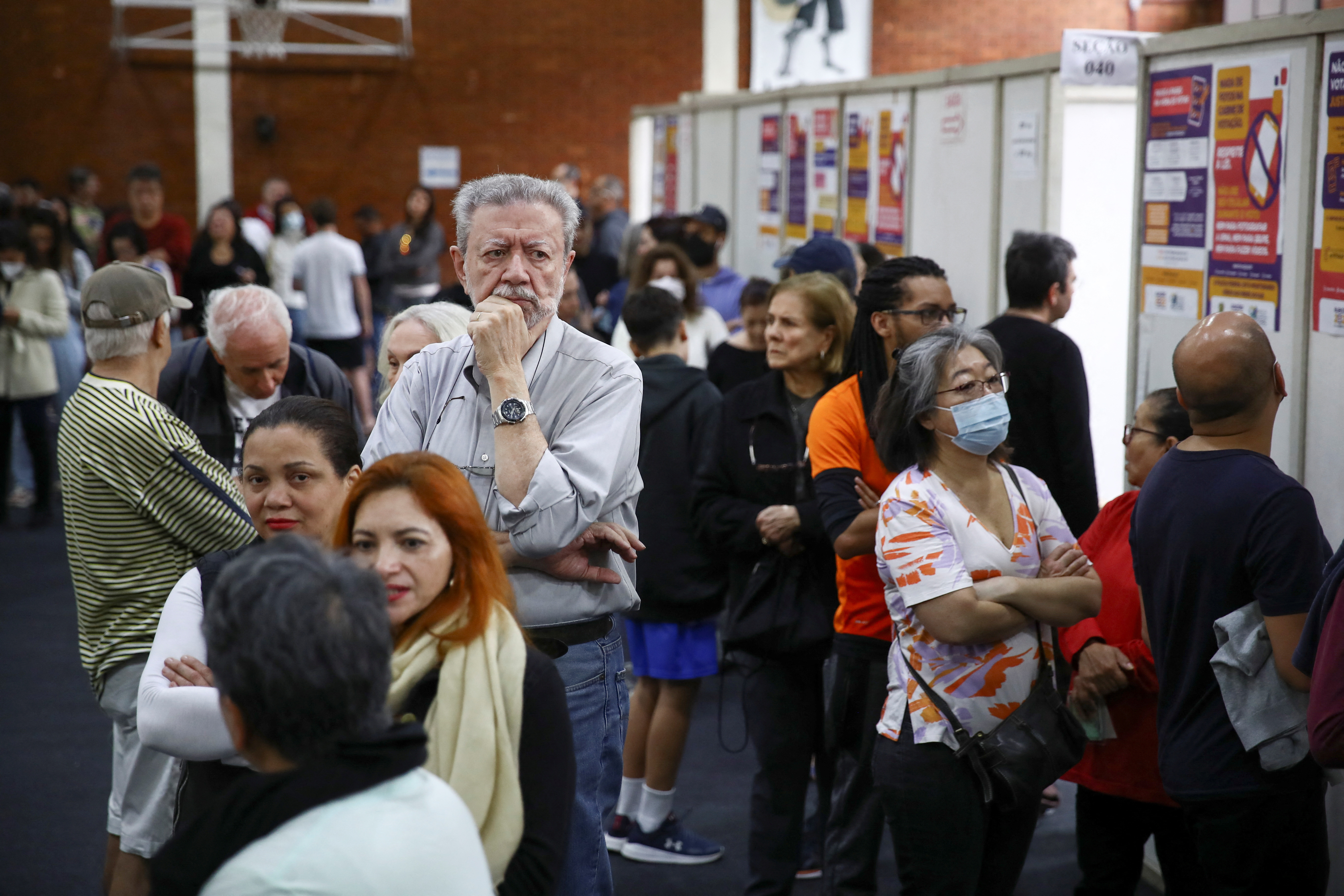 En San Pablo también se registraron demoras (REUTERS/Carla Carniel)