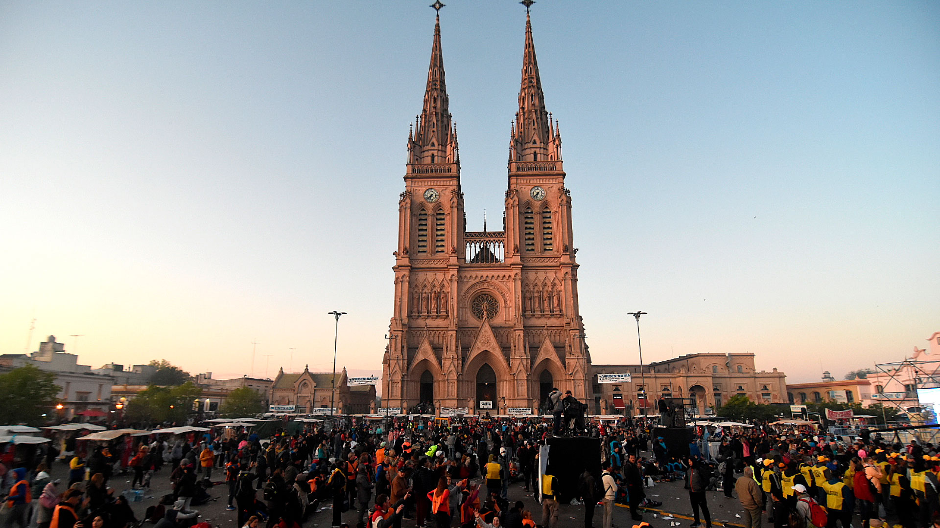 Thousands Of Devotees Gathered In Plaza Belgrano (Nicholas Stalberg)