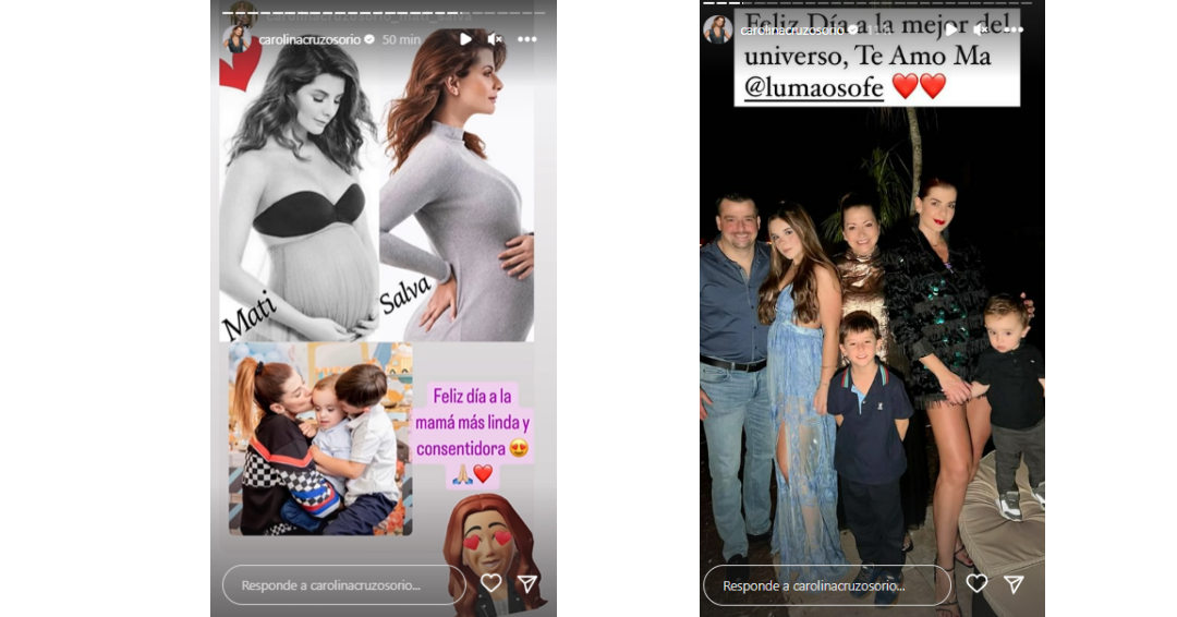 Los famosos celebraron el Día de la Madre de dicando mensajes y compartiendo fotos y videos para esas personas especiales. Crédito: carolinacruzosorio / Instagram