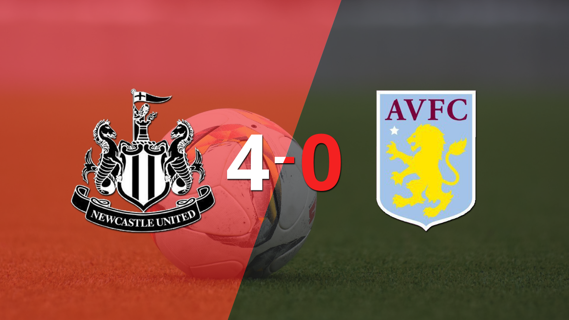 Aston Villa cayó ante Newcastle United con dos goles de Callum Wilson