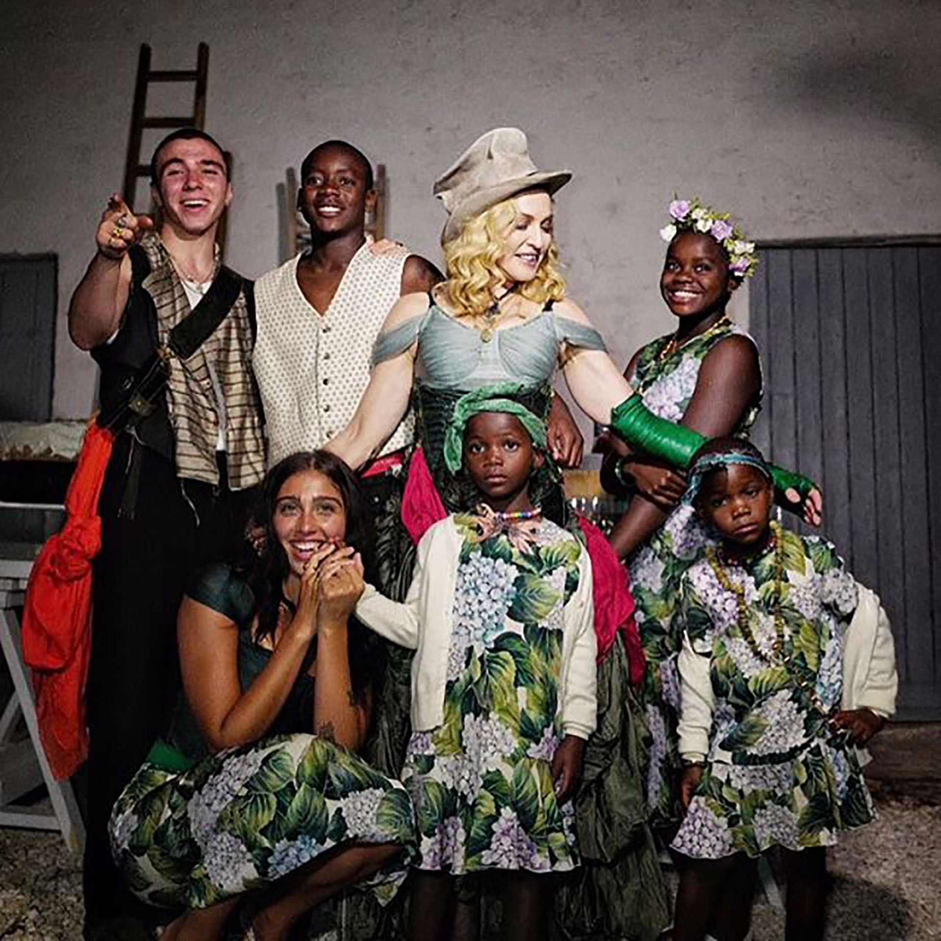 Madonna junto a todos sus hijos (Instagram)