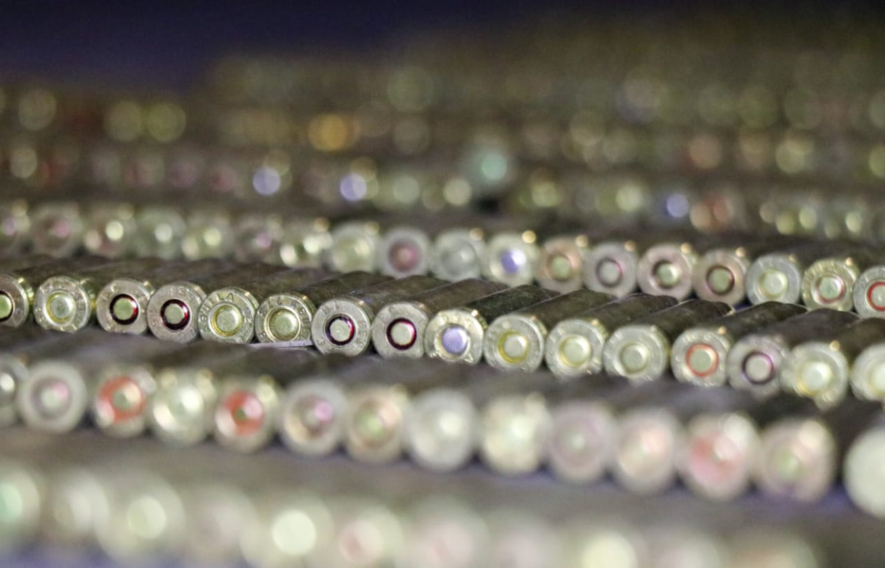 Durante el operativo de seguridad se aseguraron 19 mil 560 cartuchos (Foto: SSP Michoacán)