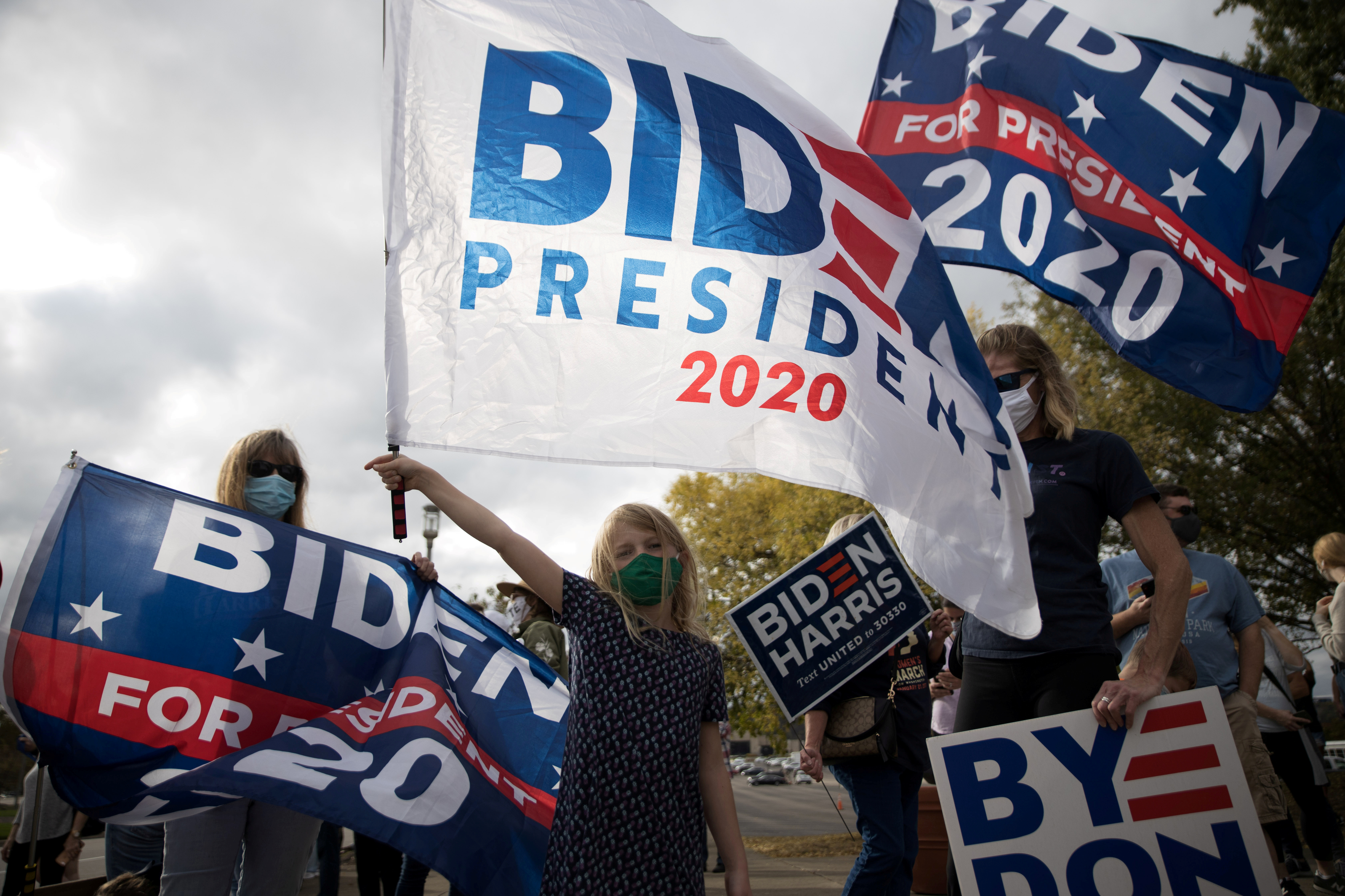Simpatizantes de Joe Biden en Ohio (Reuters)