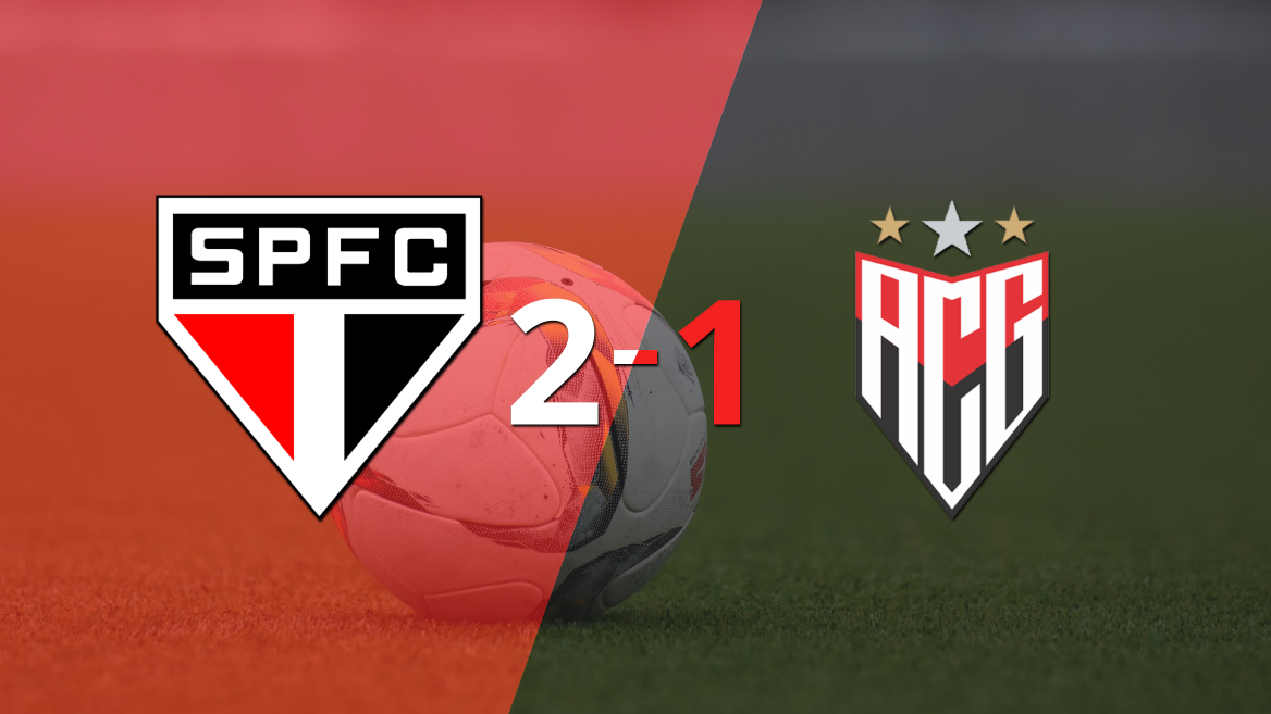 São Paulo logró una victoria de local por 2 a 1 frente a Atlético Goianiense