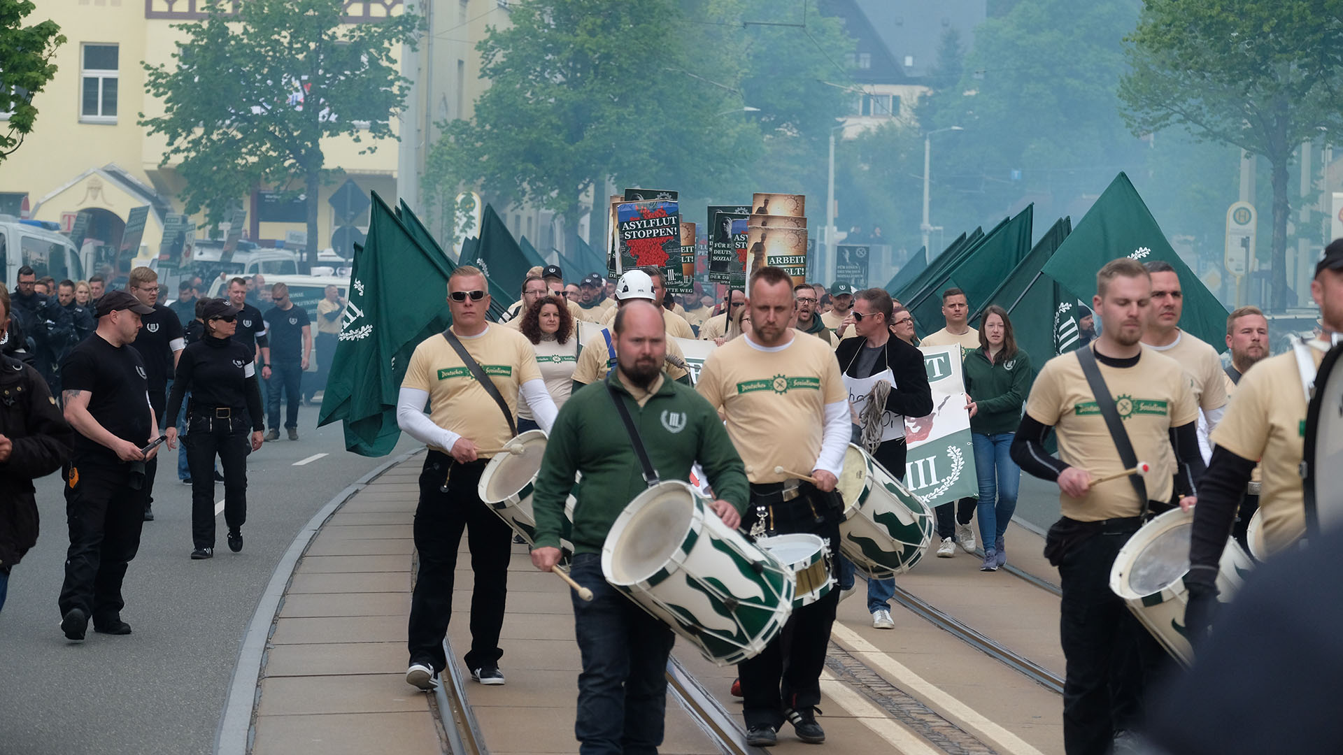 Marchas neonazis en Alemania (Sebastian Willnow / dpa / AFP) / Germany)
