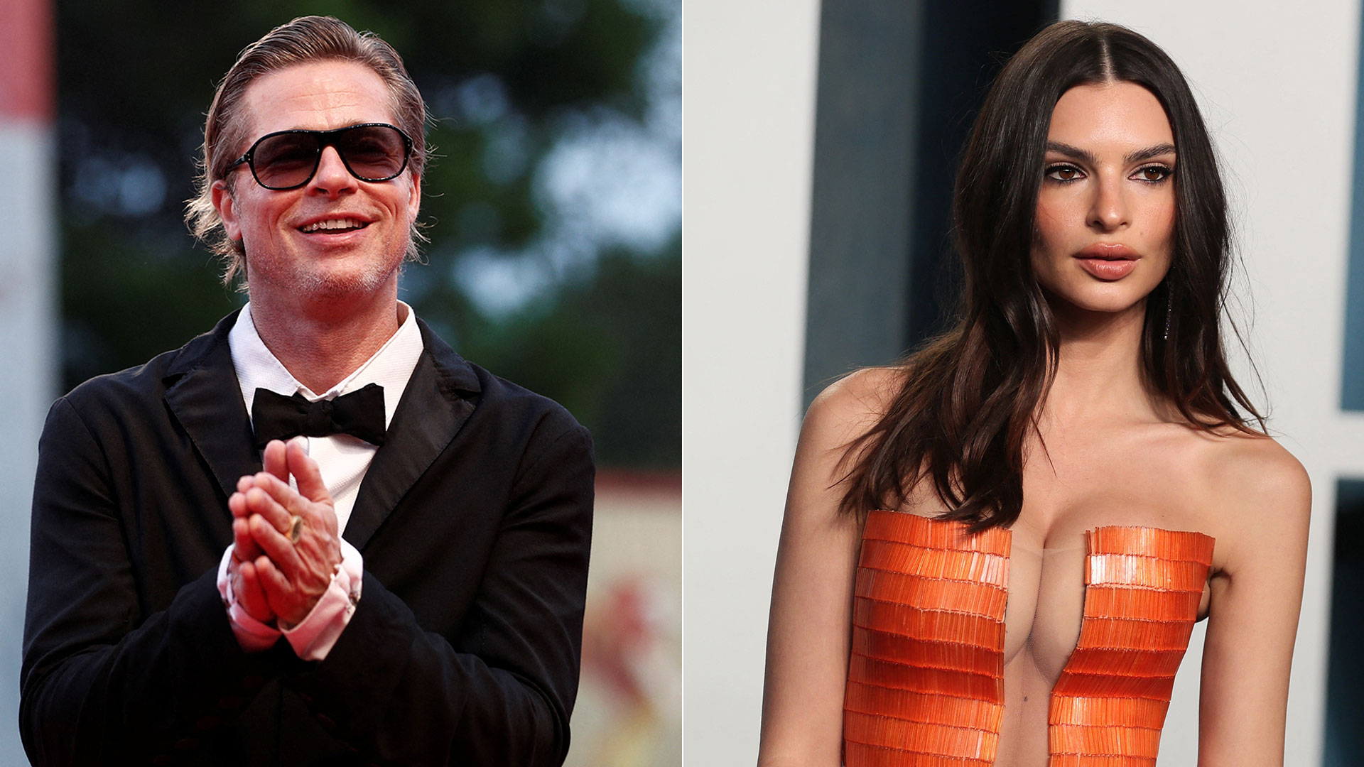Rumores de romance entre Brad Pitt y Emily Ratajkowski: encuentros secretos y una invitación imposible de rechazar (Reuters-Getty Images)