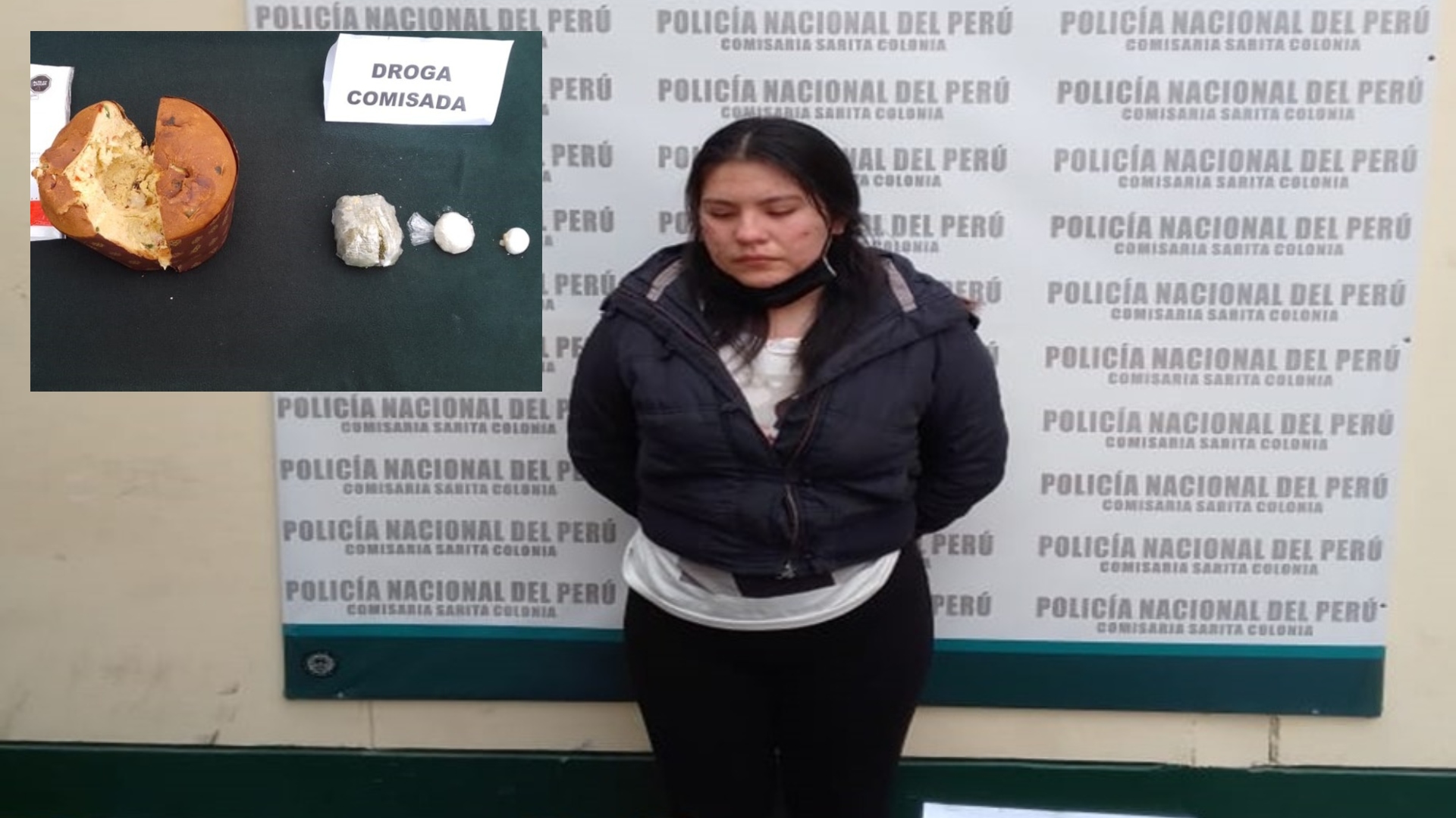 Callao: Policía captura a mujer que pretendía ingresar panetón con drogas a centro penitenciario