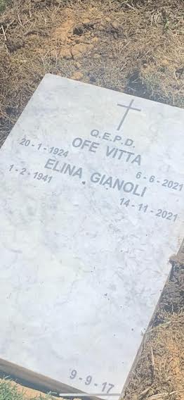 La lápida de Gianoli Gainza en Pilar, enterrada junto a otra conocida numeraria del Opus Dei.