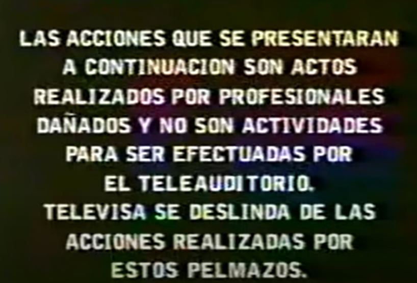Televisa would not be involved in the events (Screenshot: YouTube)