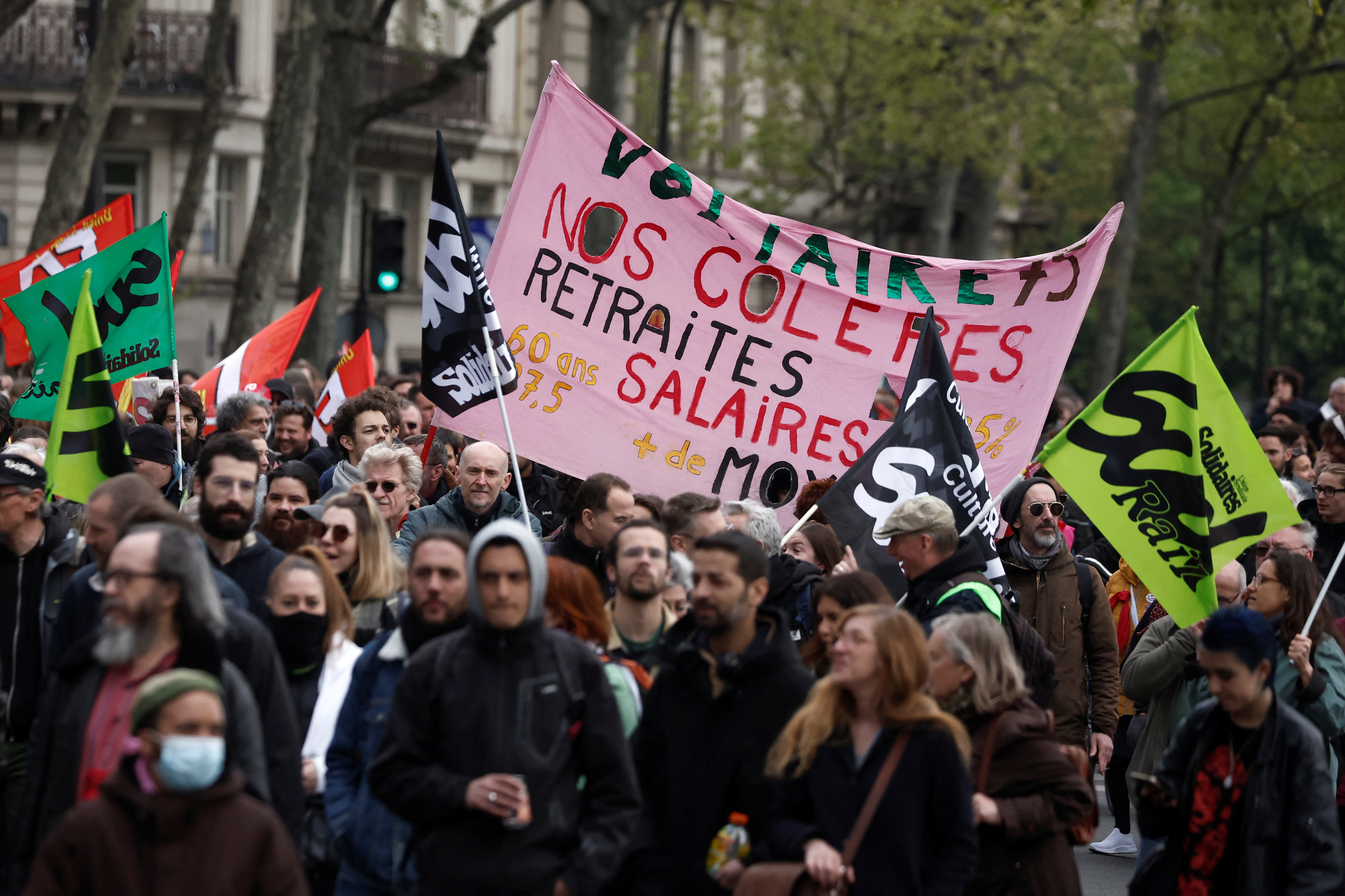 Nuevas protestas en Francia contra la ley de reforma de las pensiones de Emmanuel Macron
