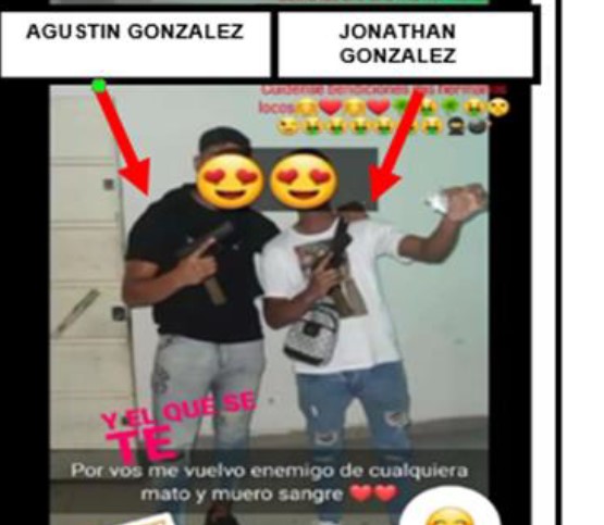 Jonathan y Agustín González, hampones de la banda