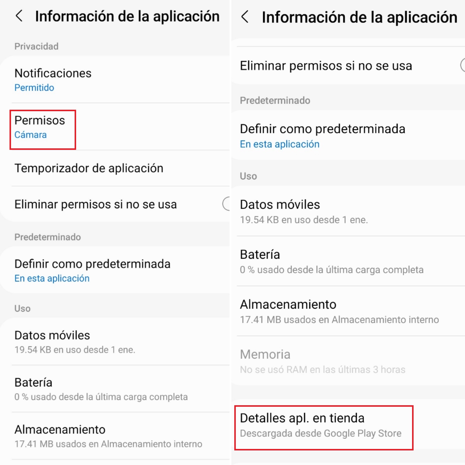 Dentro de cada aplicación verificar los permisos de acceso así como la tienda de donde se descargó